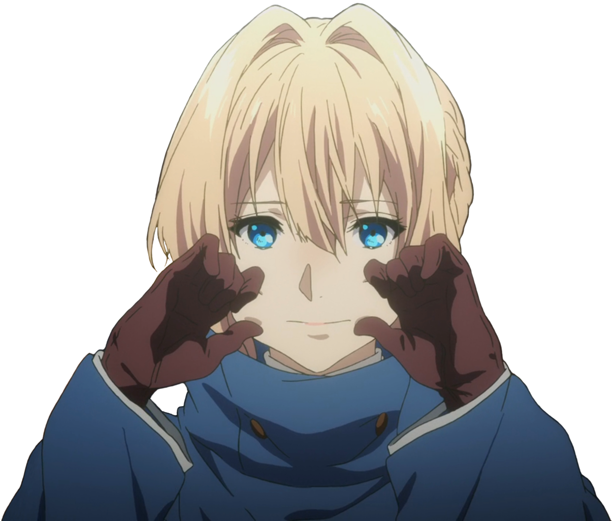 View Samegoogleiqdbsaucenao Violet Smiling , - Violet Evergarden Violet Icon (1254x1080), Png Download