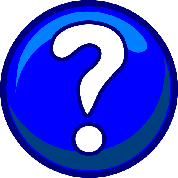 Question Mark - Blue Question Mark Clipart (600x600), Png Download