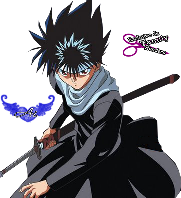 Png-hiei Iii - Hiei Yuyu Hakusho Render (363x397), Png Download