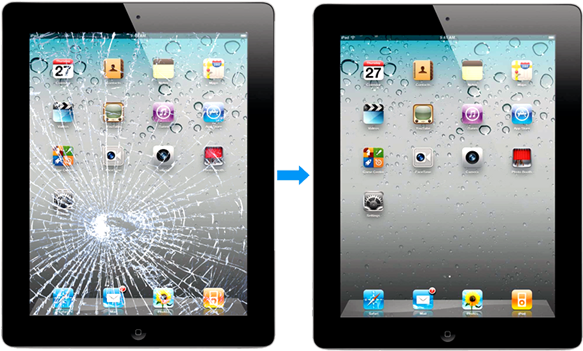 Do You Have An Ipad 2, Ipad 3 Or Ipad Mini With A Broken - Apple Ipad 3 Broken Screen Fix (593x372), Png Download