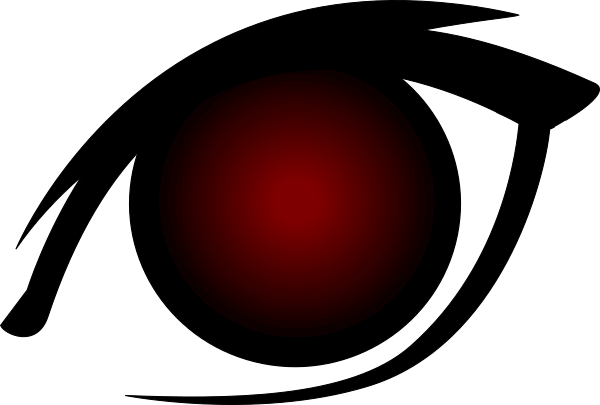 Anime Red Eye Png (600x405), Png Download