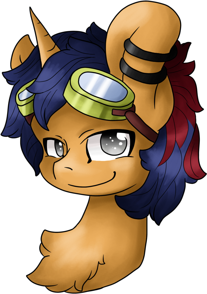 Sk-ree, Goggles, Oc, Oc - Cartoon (746x1024), Png Download