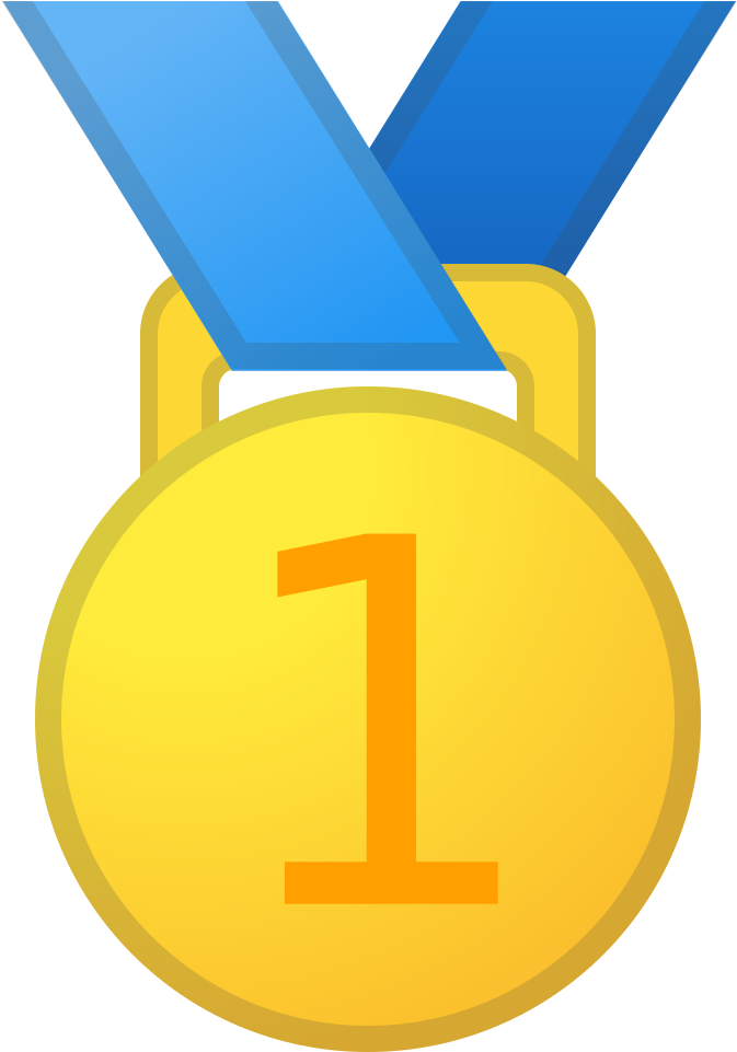 1st Place Medal Icon - Emoji Medalha (1024x1024), Png Download