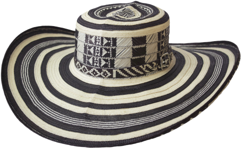 Vueltiao 21 Tradicional - Sombreros Colombianos Para Hombre (500x333), Png Download