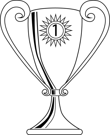 Places Clipart First Place - Winner Coloring Pages (446x550), Png Download