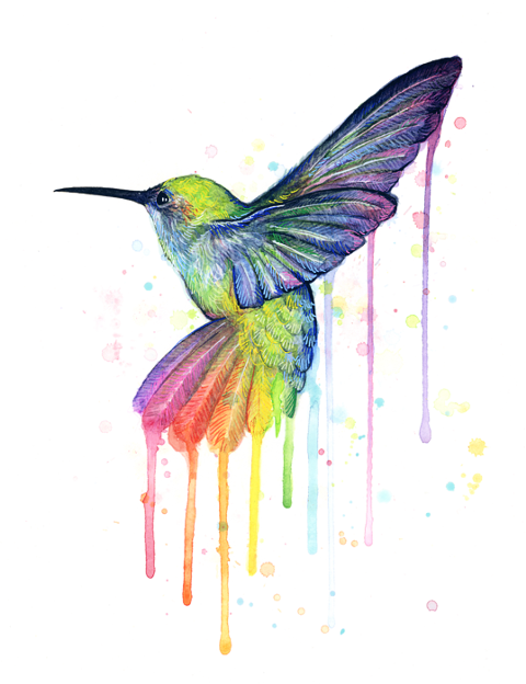 Animaux Arc En Ciel (480x624), Png Download