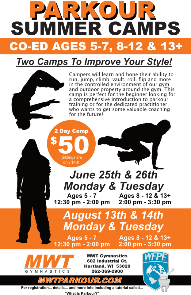 Parkour Camps - Poster (622x1024), Png Download