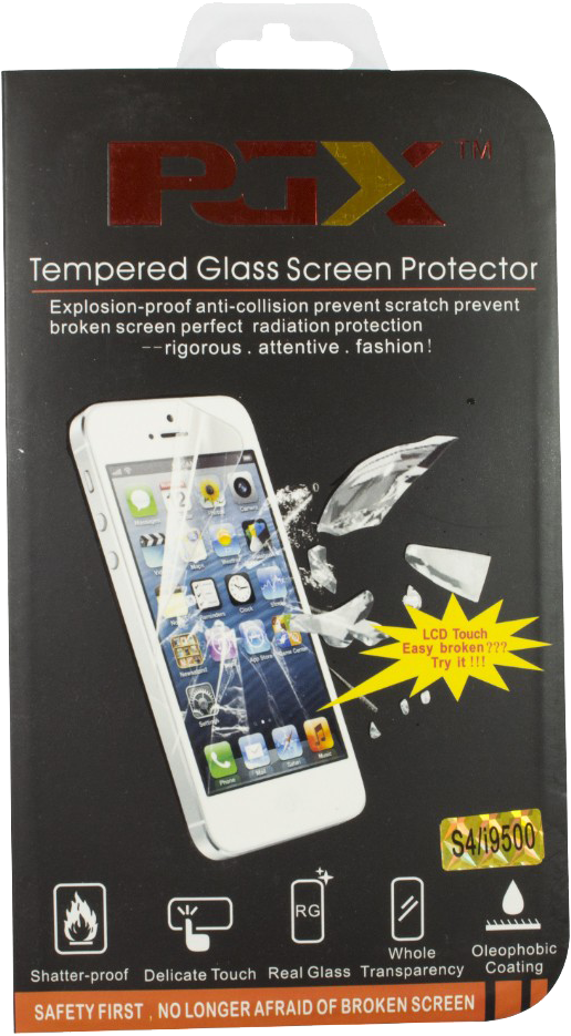 Samsung Galaxy S4 Tempered Glass Screen Protector - Iphone (1200x1200), Png Download