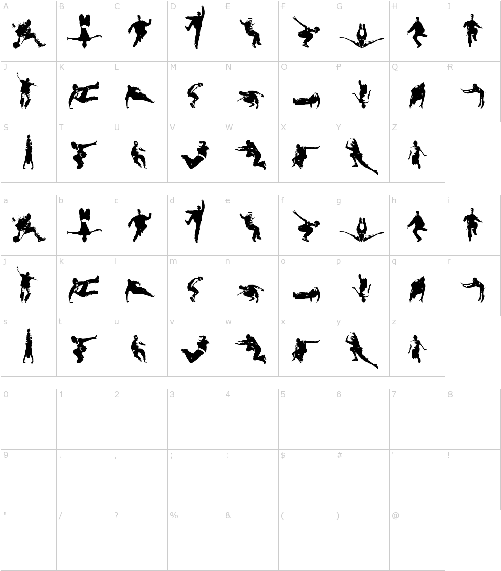 Parkour Font - Character (1000x1150), Png Download