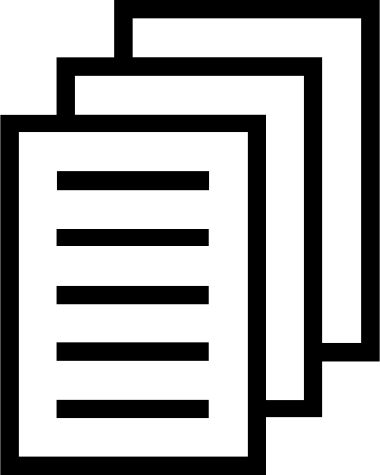 Png File Svg - Stack Of Papers Icon (784x980), Png Download