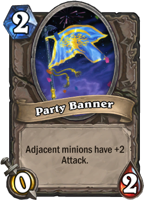 Party Banner Card - Galvanizer Hearthstone (307x413), Png Download