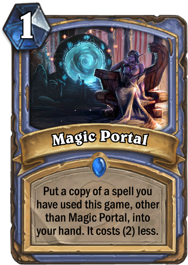 Magic Portal - Fan Paladin Cards In Hearthstone (400x543), Png Download
