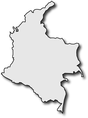 Country And State Maps Clip Art - Country Of Colombia Clip Art (366x490), Png Download