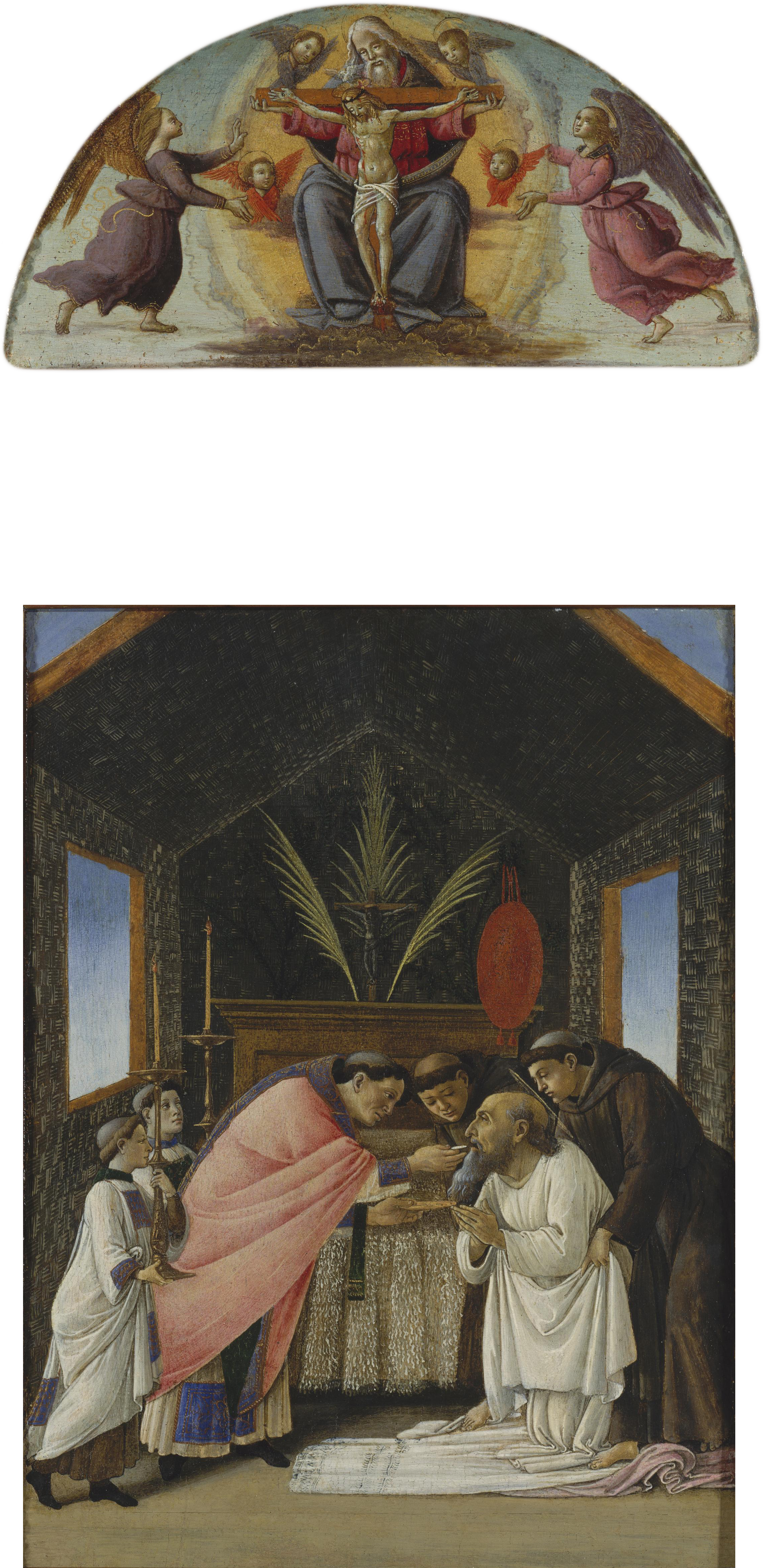 The Last Communion Of St Jerome - Sandro Botticelli Communion Of St Jerome (2284x4695), Png Download