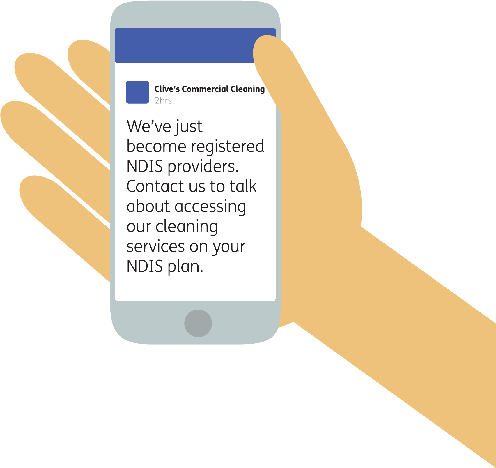 Illustration Of A Hand Holding A Phone - Illustration (1851x2251), Png Download