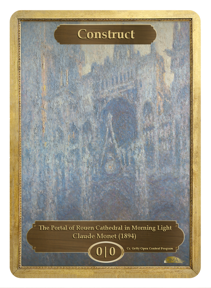 Construct Token By Claude Monet (822x1122), Png Download
