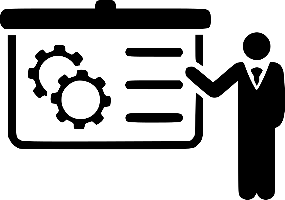 Business Icons - House Presentation Icon (980x688), Png Download