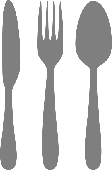 Png Library Library Cutlery Clip Art At Clker Com Vector - Silverware Clip Art (390x592), Png Download