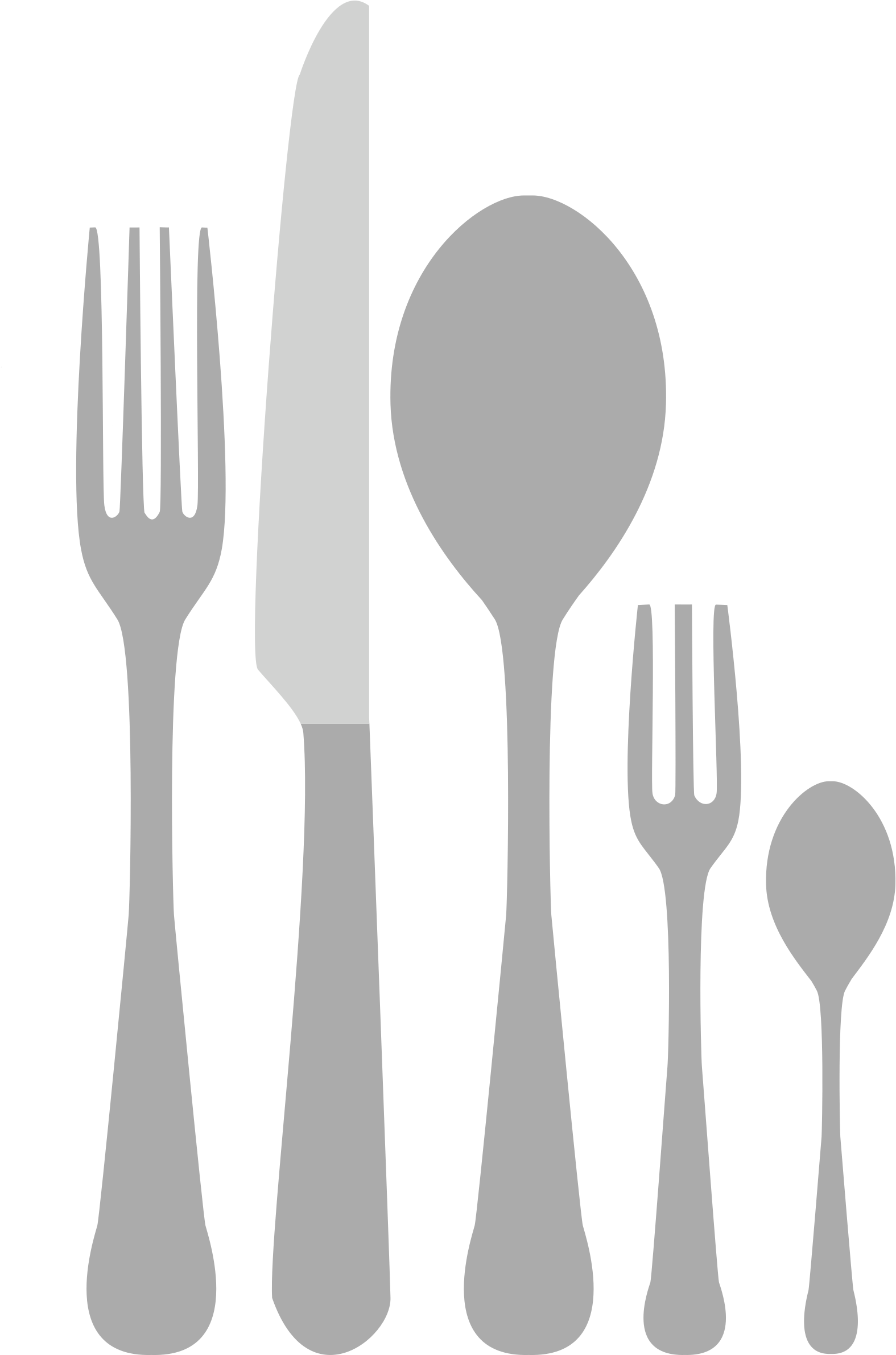 Big Image - Cutlery Clipart (1600x2400), Png Download