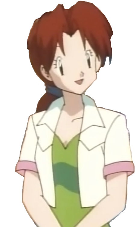 Oak Gary Delia - Pokemon Delia Ketchum Swimsuit (508x800), Png Download