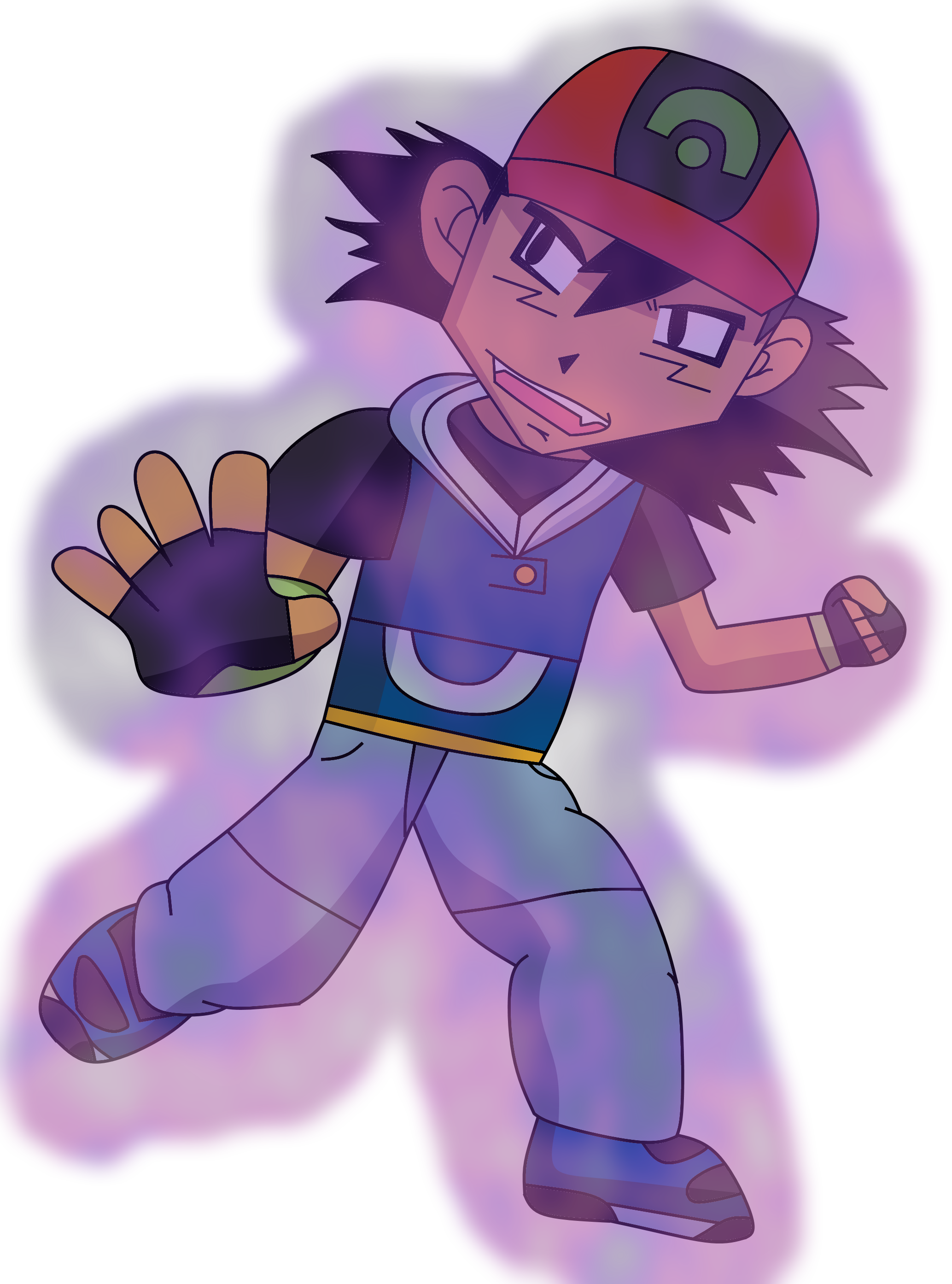 Clipart Freeuse Stock Pok Mon Art Pokemon Transprent - Ash Ketchum Artwork (2067x2787), Png Download