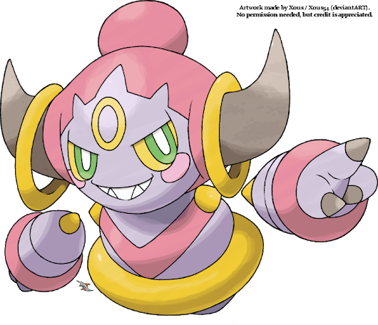 Photo - Pokemons Hoopa (530x456), Png Download