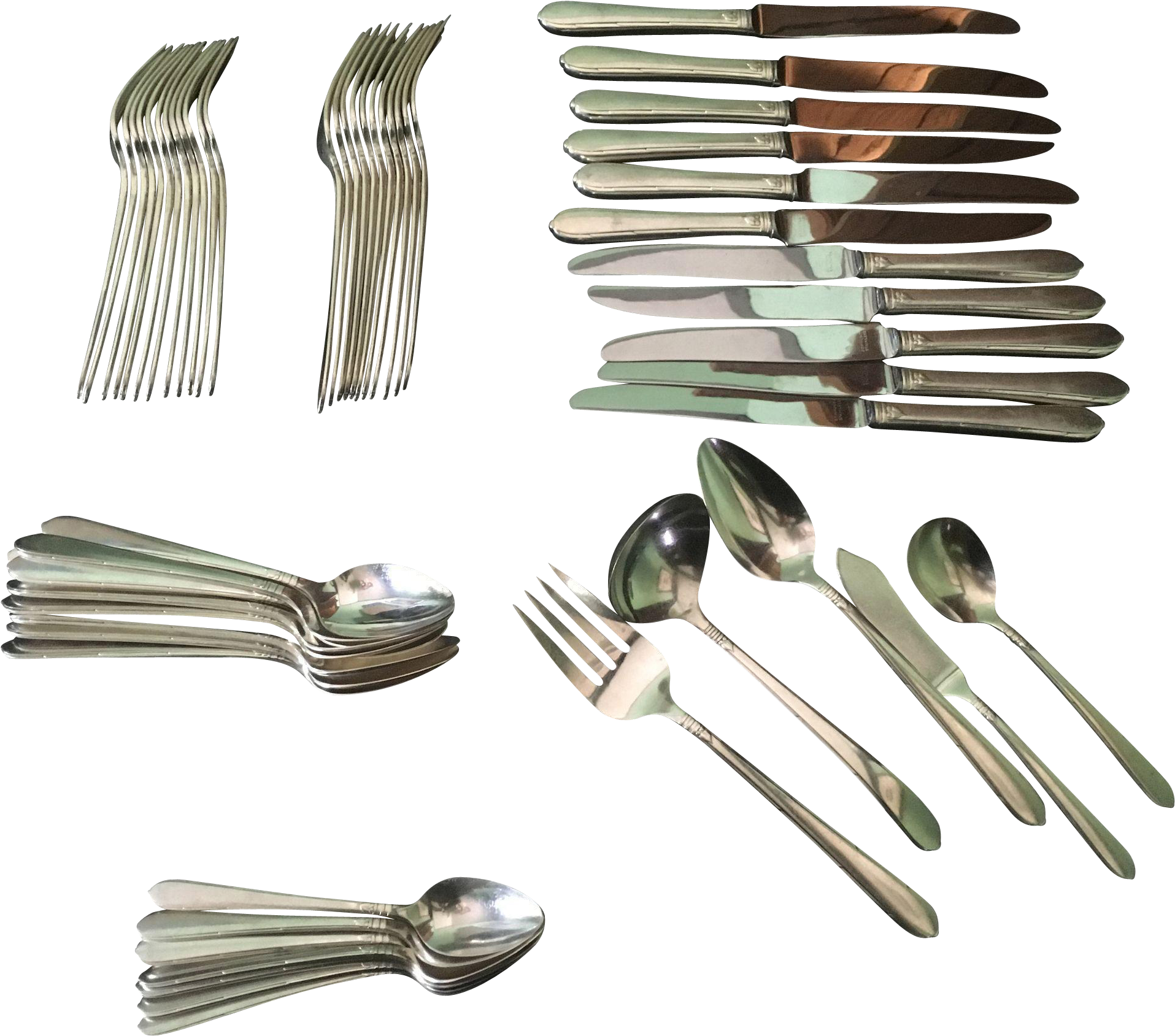Community Plate 57 Piece, Silverplated Vintage Flatware - Fork (1914x1914), Png Download