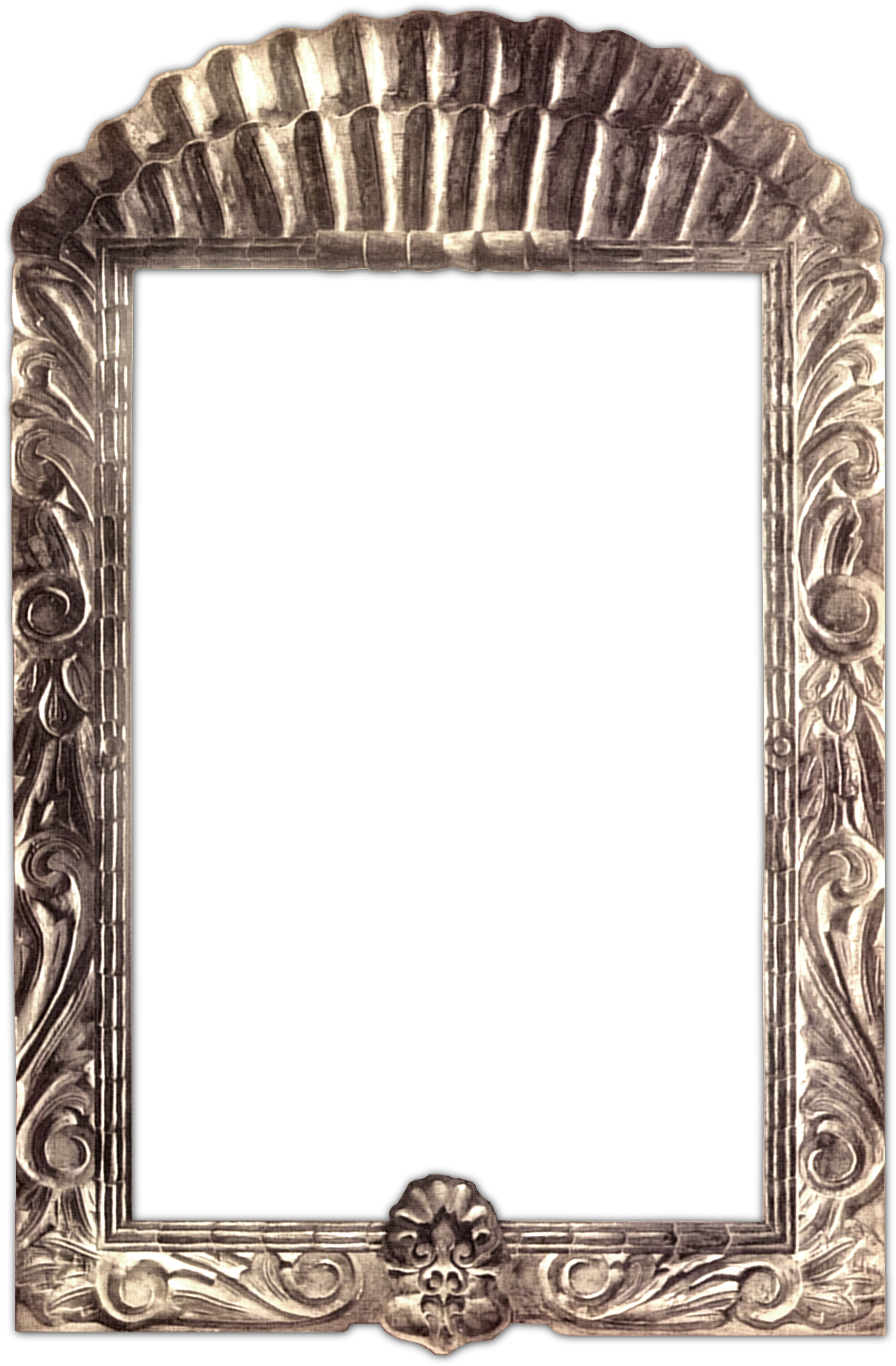 Stone Scrollwork Arched - Wooden Photo Frames (1430x2126), Png Download