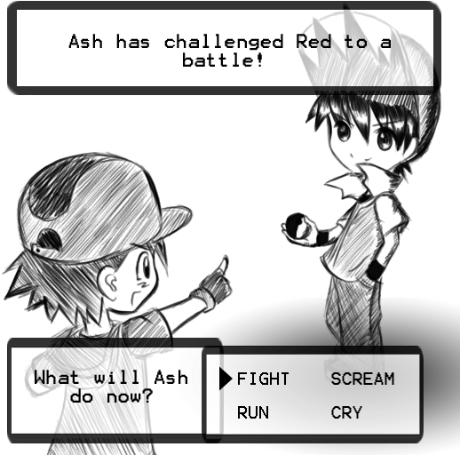 Ash Or Red [archive] - Pokemon Red Is Not Ash (528x525), Png Download