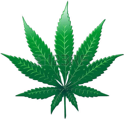 Weed Black And White (450x450), Png Download