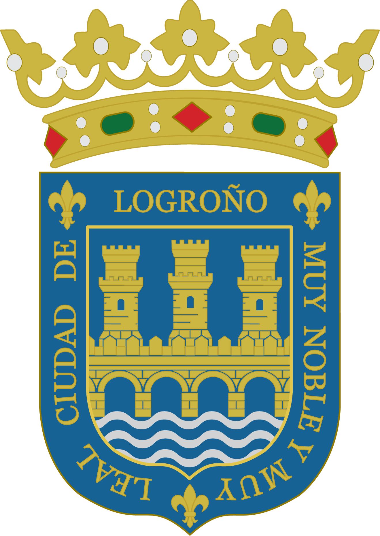 Escudo De Logroño - Ayuntamiento De Logroño (1319x1860), Png Download