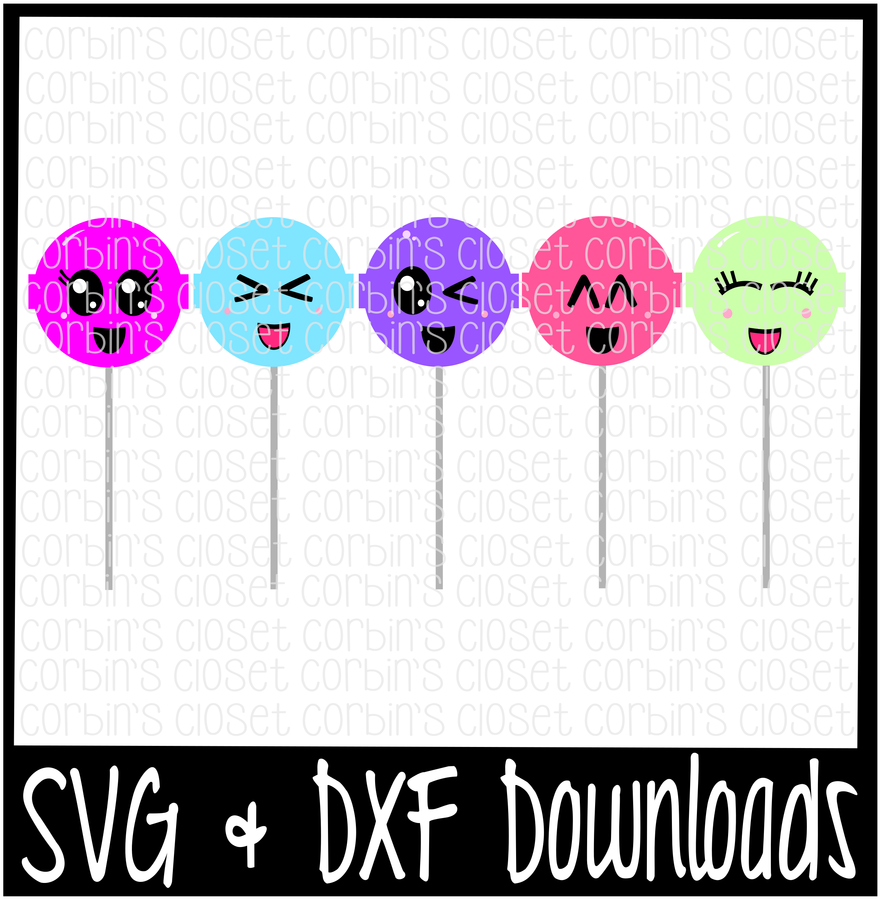 Kawaii Lolipops * Cute Faces * Candy Cutting File By - Cinco De Mayo Svg (1400x932), Png Download