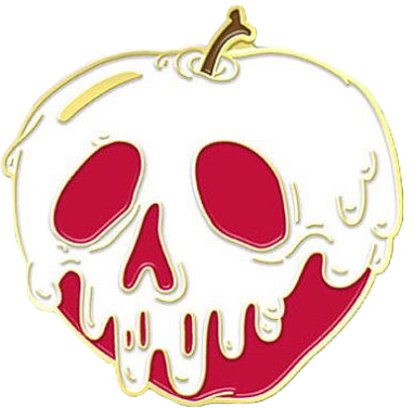 90s Manzana Veneno Blancanieves Rojo Red Tumblr - Lapel Pin (381x376), Png Download