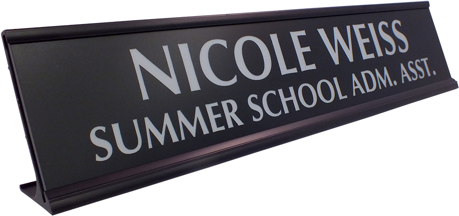 Engraved Name Plates W/frame - Sign (1000x1000), Png Download