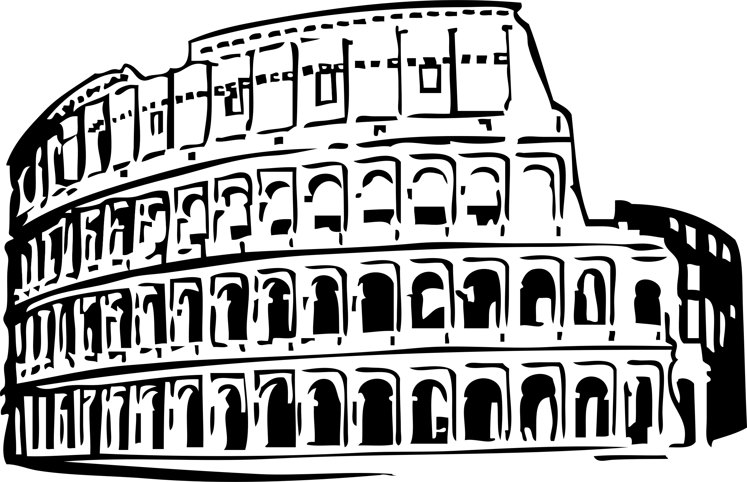 Colosseum Or Coliseum In Rome Italy Coliseum Clip Art Full Size Png Download Seekpng