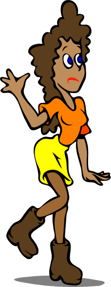 Clipart Info - Girl Waving Goodbye Clipart (228x586), Png Download