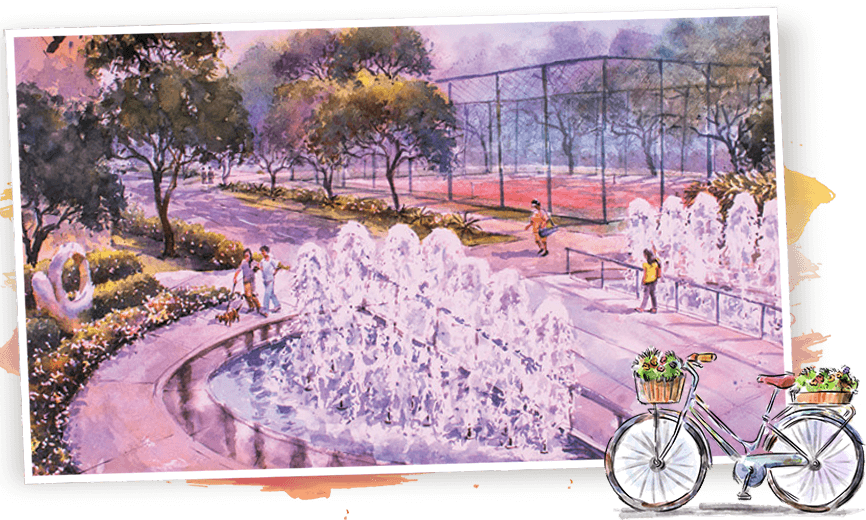 The Social Garden - Painting (866x520), Png Download