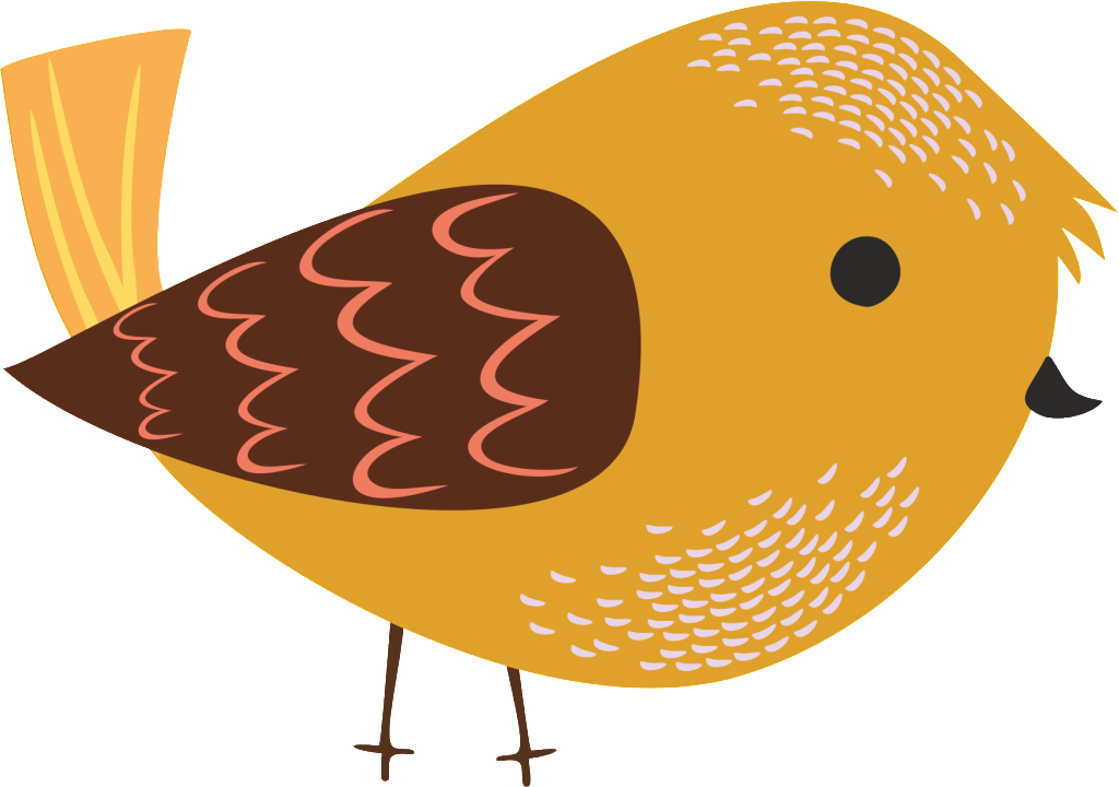 Este Gráficos Es Pintado A Mano Png Cartoon Bird Free - Portable Network Graphics (1024x720), Png Download