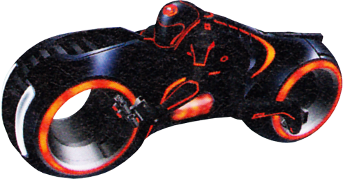 Black Guard Kh3d - Tron Light Cycle Png (495x259), Png Download