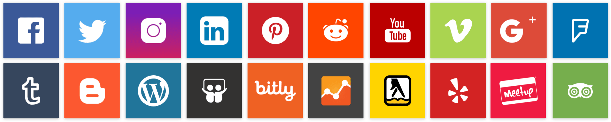 Social Networks That Our Social Media Management Platform - School Management System (2239x477), Png Download