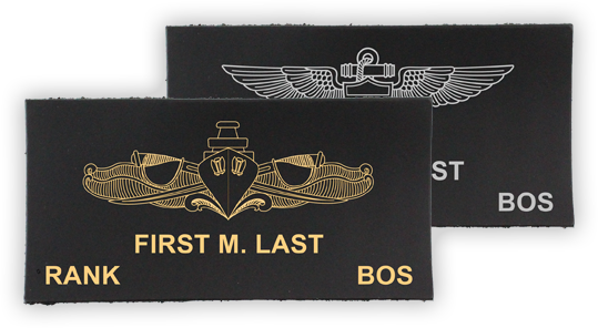 Leather Name Tag Builder For Flight Suit Name Tags - First Aid (539x296), Png Download
