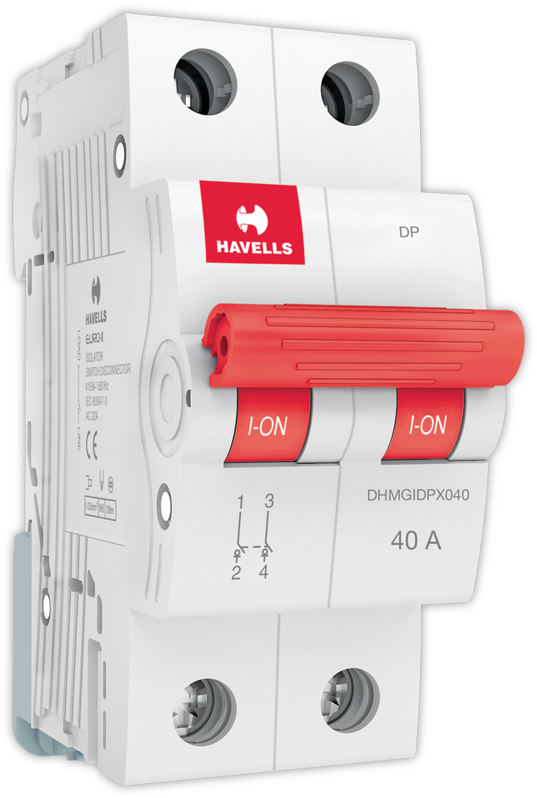 Electrical Switch Png Transparent Image - Havells Circuit Breaker (1200x1140), Png Download