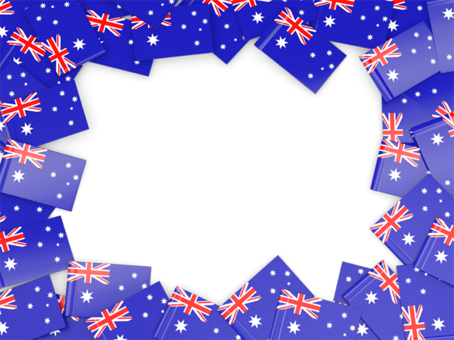 Australia Flag Frame (640x480), Png Download