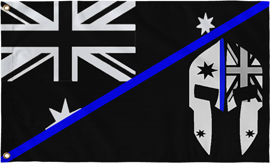 Spartac Thin Blue Flag - Thin Blue Line Australia (1024x1024), Png Download