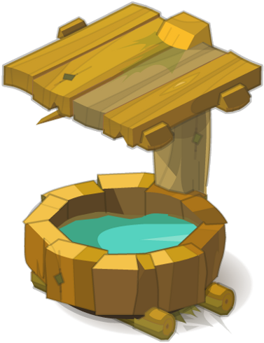 Bewitched Wood Drinking Trough - Illustration (500x500), Png Download