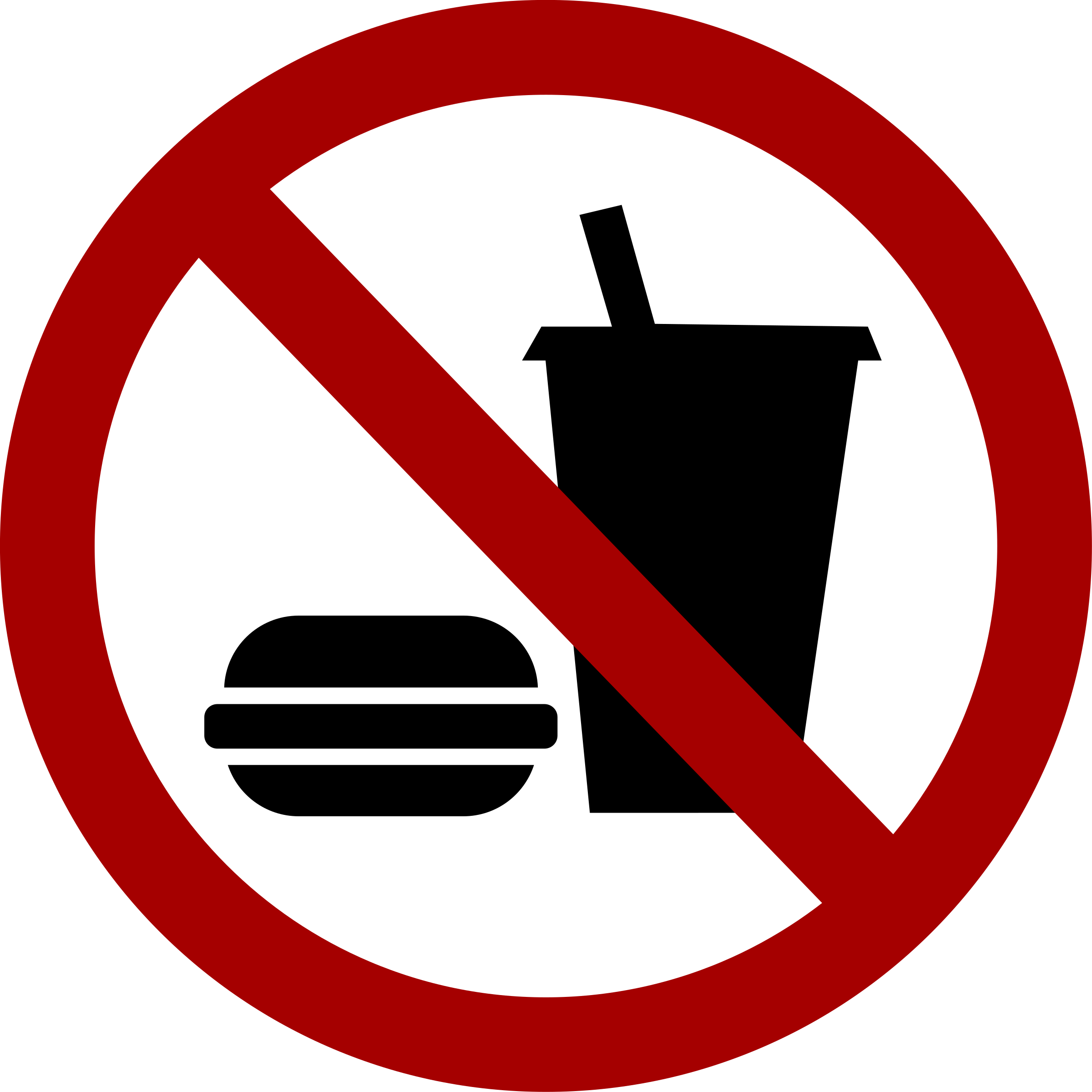 Jpg Freeuse Stock No Drink Big Image Png - No Food And Drink Icon (2400x2400), Png Download