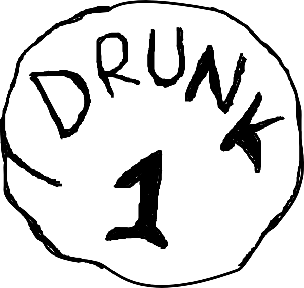 Small - Drunk One (600x567), Png Download