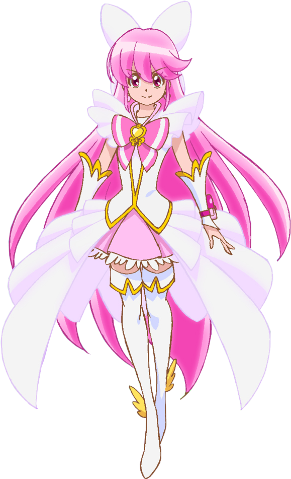 Happiness Charge Pretty Cure Forever Lovely Pose - Ultra Cure Happy (625x990), Png Download