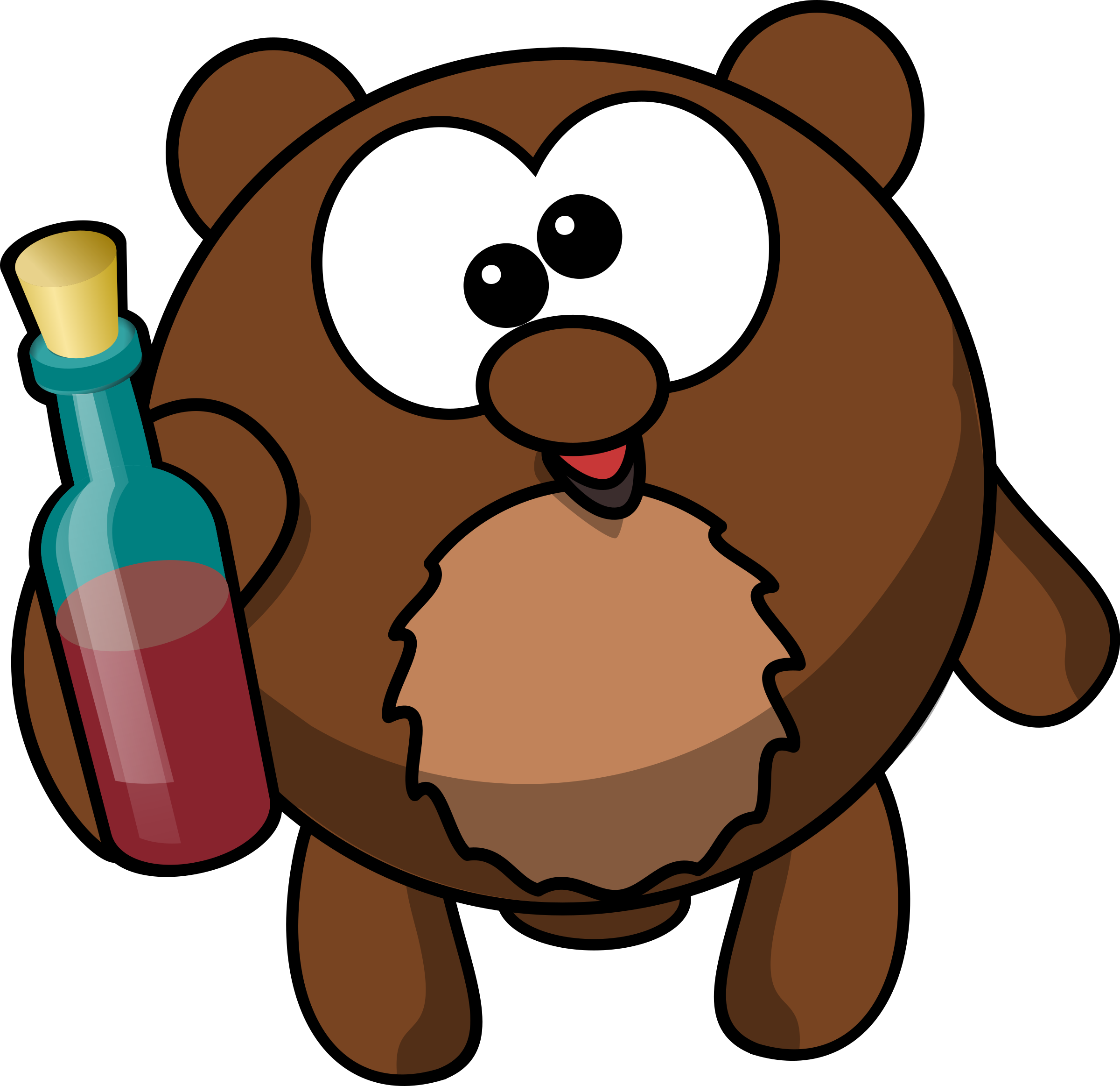 Tanuki Png Download - Cartoon Owl (2400x2325), Png Download