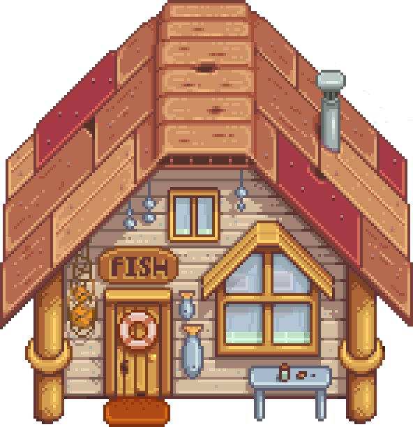 Stardew Valley Willy Shop (592x612), Png Download